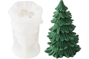 NUYHGTR Stampo in silicone per candele a forma di albero di Natale per artigianato, stampo per albero di Natale, stampo in silicone riutilizzabile per albero di Natale, stampo per candele a forma di albero