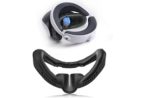 AODELAN Podkładka na twarz VR do Playstation VR2, interfejs twarzy fitness, skórzana piankowa poduszka i zamiennik podkładki na twarz, kompatybilna z akcesoriami PSVR2