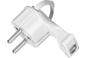 ORNO AE-13253 Wtyczka kątowa płaska 230v 24 szt. Flat Uni-Schuko Maksymalne obciążenie 16A (biały)