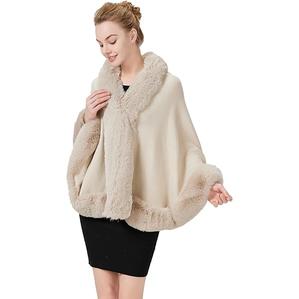 Cape Fausse Fourrure Boléro Princesse En Fausse Fourrure Pour Fille