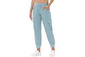 JINSHI Pantalones Mujer Cargo Pantalón Largo Trabajo Pant Deportivo Jogger Cintura Alta con Bolsillos