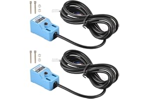 Gebildet Inductive Proximity Sensor SN04-N NPN NO Normally Open Detection Approach Switch with SN Bracket (Blue, 2 Pack)