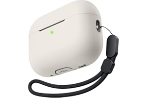 Charlam Custodia Compatibile con AirPods PRO 2 2022, Case Cover in Silicone Morbido Custodia Protettiva Antiurto per AirPods PRO 2a Generazione con Cordino, LED Frontale Visibile, Galassia