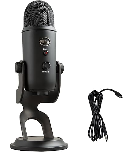 Blue Yeti USB Microphone - Blackout Edition : Amazon.ae: Computers