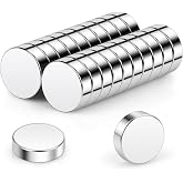Wukong Neodymium Magnets 10x3mm | 20 Pack Extremely Strong Mini Magnets, Small Round Magnets for Magnetic Board, Magnetic Boa
