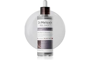 Dr.Melaxin Peel Shot Glow Black Rice Peeling Ampoule Soft Exfoliating Face And Body Scrub Dead Skin Cells Blackheads Remover For All Skin Types Korean Skin Care 80Ml