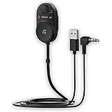 CRUST CS40 Car Bluetooth Receiver, BT v5.3 Transmitter Receiver Device for Handsfree Calls, Music System; 3.5mm Aux Jack Adap