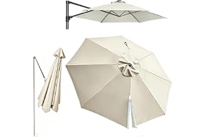 Replacement Parasol Canopy for Cantilever 3.0/3.35/3.5 cm 8 Arms Round | Offset parasol replacement canopies. Waterproof UV-resistant outdoor fabric, Garden/ patio