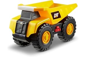 CATTOYSOFFICIAL Caterpillar by Funrise 82285 Caterpillar, CAT Tough Machines Kipper Baufahrzeug, Gelb Schwarz