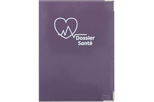 Color Pop® Etui santé - Fabrication française - Ordonnances/Carte Vitale/Carte mutuelle/Feuilles maladie - 15,8 x 11,7 x 0,4 cm (Old Mauve)