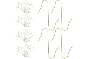 Gallop Chic 150 Kugelaufhänger S-Haken in Gold, S Haken Klein Schnellaufhänger für Weihnachtsbaumschmuck, Doppelhaken für Weihnachtsbaum, Perfekt für Weihnachtskugel Deko-Anhänger Wiederverwendbar
