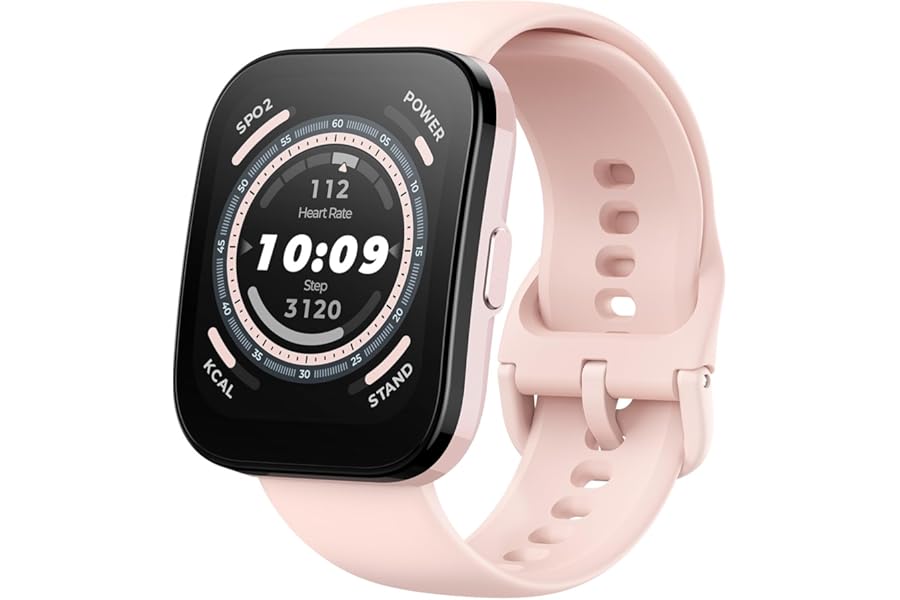 Amazfit Bip 5 46mm Smart Watch Large Screen Bluetooth Calls Alexa GPS 10 Days Battery Life Heart Rate Fitness Tracker Blood Oxygen Monitor
