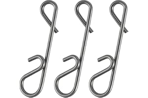 Alwonder 20/50 STK Knotenlosverbinder Angeln Größe, Knotenlos Schnurverbinder, Schnurverbinder, Angelzubehör, No Knot Connector, Knotenbinder, Angeln Wirbel, Angelzubehör,Verbinder ohne Knoten