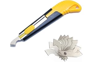 YouU 1 Cutter Coupe Verre Synthétique et 10 Lames de Rechange Incluses