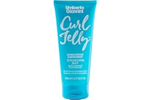 Umberto Giannini Bergamot & Sandalwood Fragrance Edition Curl Jelly 200ml, Lightweight Gel for Natural, Long-Lasting Definition, For Waves, Curls & Coils