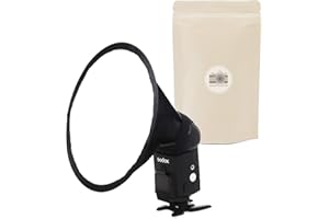 Softbox Ronde pour Flash Diffuseur Circulaire Universel Diametre 20cm Compatible Toute Marque Speedlight Canon Nikon Sony Olympus Pentax - ADAPTOUT Marque FRANÇAISE