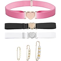 3 Cinture Elastiche Regolabili Per Bambini - Con Fibbia Quadrata Per Jeans, Vestiti E Giacche - Foto 4