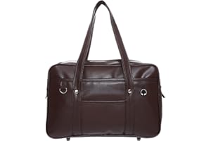 WUUISDNX Sac d'école en cuir de qualité supérieure pour uniforme d'étudiant, sac à main japonais léger pour ordinateur portable, sac à bandoulière décontracté en PU