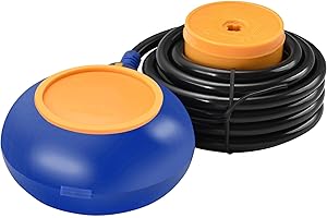 Heschen Interrupteur à flotteur rond, câble de 4 m, contrôleur de niveau d'eau pour réservoir d'eau, pompe de puisard