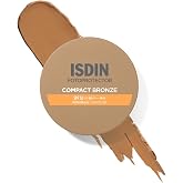 ISDIN Compact Bronze SPF 50 Color Face Sun Protection, Covers Blemishes &amp; Brings Natural Tone, 10g