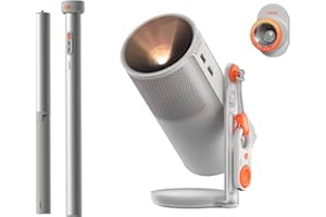 ‎XGIMI XGIMI MoGo 4 Mini Beamer Set mit Akku – Smart Outdoor Heimkino mit PowerBase-Ständer, 5h Laufzeit, Google TV & Netflix, 360° Ständer, 450 ISO-Lumen, 2×6W Harman Kardon