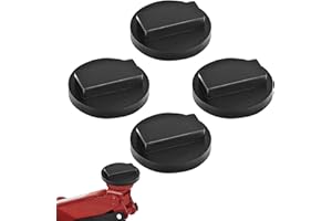 DEDC 4PCS Rubber Jack Pads for BMW MINI, Universal Slotted Jack Pad Frame Rail Protector for Universal Slotted Frame Rail Protector for Trolley Jack