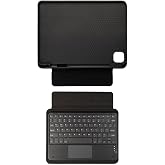 PSR aksesuar iPad Air 10.9 2020 4.Nesil ile uyumlu Siyah Border Keyboard Bluetooh Bağlantılı Standlı Klavyeli Tablet Kılıfı
