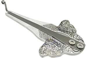 YOYODOGS Jews Harp Musical Instrument Mouth Jaw Harp for Adults Professional Performance Bright and Pure Tone,Excellent Quality Light and Portable,Easy to Use,Box and Cleaning Cloth Included(jaw harp-tiger)