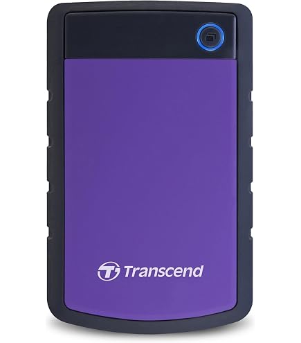Transcend 4TB StoreJet 25M3S - 2.5 Inch External Hard Drive Anti