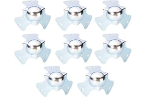 ADAMHALLHARDWARE 8x Adam Hall 4115 - Kugelecken klein 44 mm hoch, Stahl verzinkt, Kugel-Ecke