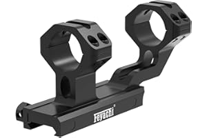 Feyachi High Profile Ring Mount, Support de Lunette de visée Offset Cantilever Dual Ring Picatinny Mount Scope Adjustable 1 inch
