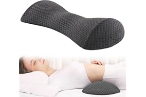 YCYATS Lendenkissen für Bett zum Schlafen Memory Foam Rückenstützkissen zur Linderung von Rückenschmerzen, Füllungund-Unterstützung können Lindert Schlaf- und Taille Beschwerden (Grey)