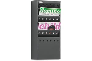 Safco Model 5-Pocket Steel Magazine Rack, Black (4310) Black