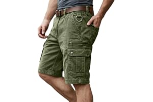 Cargo shorts herr cargo bermudashorts för män andningsbara lätta jeans kort sommar bomull solida herrshorts med flera fickor för vandring och daglig användning flera färger