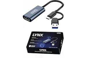 Kreo Lynx Full HD Video Capture Card, HDMI Capture Card with USB 3.0 Video Capture Card for Gaming, Streaming, Broadcast and Video Recording | Full HD 1080p/ 60FPS Support | Wide Compatibility (Lynx)