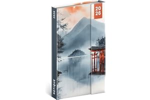 NOTIQUE Kalendarz kieszonkowy 2026 ok. A5 - Premium planer tygodniowy z zamkiem magnetycznym, 144 stronicowy kalendarz terminowy, kalendarz książkowy z twardą okładką z przeglądem miesięcy, planer