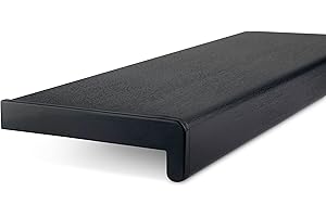 METALL- & KUNSTSTOFFHANDEL THOMAS JÄKEL TJ Fensterbank Innen Kunststoff Graphit Optik / 30 x 170 cm Fensterbank inkl. Seitenabschluss/PVC Fensterbank nach Maß/Fensterbank Innen kratzfest und feuchtigkeitsundurchlässig