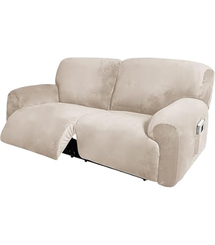 Housse de canapé inclinable et relaxante extensible 2 places, housse de canapé inclinable universelle avec poches, housse de chaise lavable 6 pièces, housses de canapé de massage électrique(A2 Housse de canapé inclinable et relaxante extensible 2 places, housse de canapé inclinable universelle avec poches, housse de chaise lavable 6 pièces, housses de canapé de massage électrique(A2
