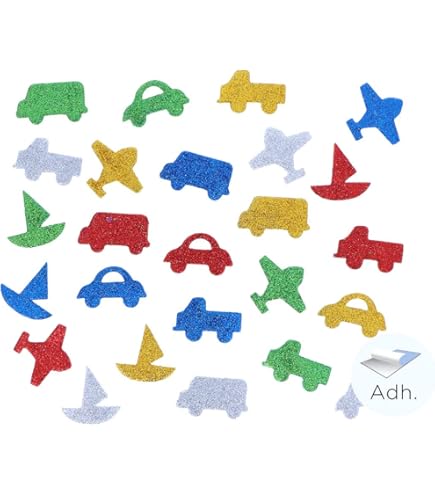 Lettere Alfabeto In Gomma Crepla Glitter Rayher - 130 Pezzi Autoadesivi 3cm