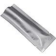 PABCK 100 Pcs 2.75x9.4 inch (Inside Size 2.35x9 inch) Coffee Food Storage Heat Sealable 3.34mil Mylar Pure Foil Bag Vacuum Pouch for Sampling Packaging Aluminum Foil Package