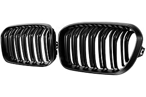 GSRECY Grilles de barbecue avant LCI pour pare-chocs avant F20 F21 Series 2015-2019 Noir brillant