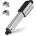 Mini Electric Linear Actuator Stroke 2"–Force 4.5 lbs–12V | High-Speed 0.6"/sec–Weight 0.15KG Ideal for Intelligent Range Hood, Fan Blades, Cabinets, Window Opener, Robotics, Home Automation
