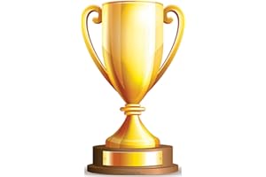 Star Cutouts SC875 "Small Champions Trophy Star" Mini Cardboard Cut out