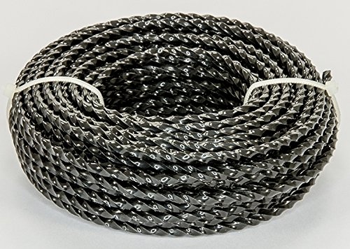 Proteco-Werkzeug Rasentrimmerfaden Durchmesser 2,0 mm Vierkant twisted x 60 Meter ( 4 Rollen a 15 Meter) Trimmerfäden Rasen Mähfaden Ersatzfaden Rasentrimmer Nylonfaden Motorsense Trimmerschnur