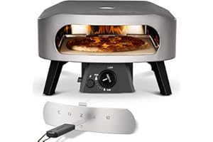 COZZE Mini Pizzaofen Gas 13 Zoll - Kompakter Pizza Ofen Gas Outdoor (50mbar) - Tisch Pizzaofen mit Regulator für kleine Pizzen
