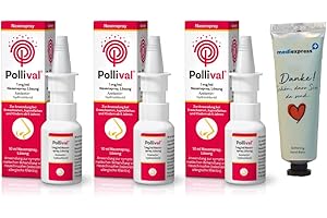GENERISCH Pollival Nasenspray 3x10ml Sparset inkl. eines Mediexpress Handbalsams