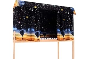 LA HUATE LA HAUTE Polyester Bed Canopy Single Sleeper Bunk Bed Curtain Student Dormitory Blackout Cloth Mosquito Nets Bedding Tent