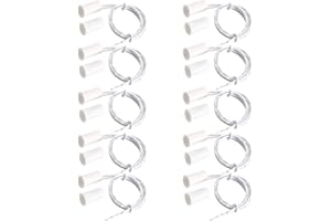 VISSQH 10 Paires Interrupteur Magnétique FenÊTre Porte, RC-33 Capteur de Porte magnétique, sécurité à encastrer Porte fenêtre Contact magnétique Interrupteur,Commutateur Magnétique Normalement Fermé