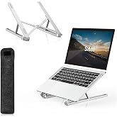 Bix Saiji X2 Taşıma &Ccedil;antalı Al&uuml;minyum Notebook Laptop Standı G&uuml;m&uuml;ş