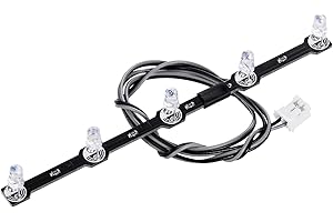 AXspeed 1/14 LED Tetto Luce RC Camion Faro 5-LED Lampada Spotlight per Tamiya Trattore Actros 3363 56348 RC Camion